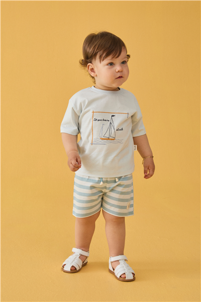 SÜPREM ŞORT 2Lİ TAKIM (NEW ROUTE) MAVİ