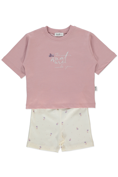 SÜPREM ŞORTLU PİJAMA TAKIMI 2Lİ (SWEET PYJAMAS/26) GÜL KURUSU