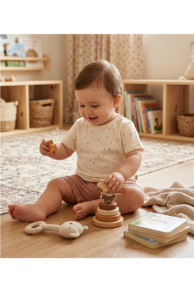 SÜPREM ŞORTLU PİJAMA TAKIMI 2Lİ (SWEET PYJAMAS/26) KAHVERENGİ