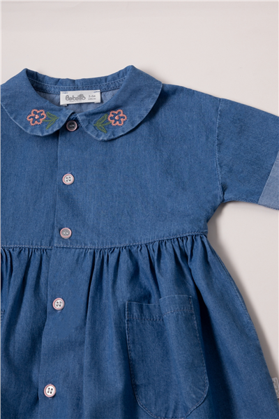 TENCEL ELBİSE (FLOWER GIRL) MAVİ
