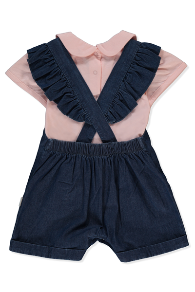 TENCEL SALOPET 2Lİ TAKIM (FLOWER GIRL) LACİVERT