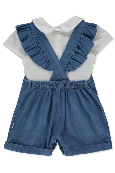 TENCEL SALOPET 2Lİ TAKIM (FLOWER GIRL) MAVİ