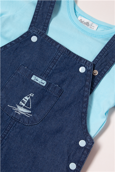 TENCEL SALOPET 2Lİ TAKIM (WAVE POWER) LACİVERT