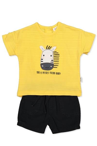 TENCEL ŞORT 2Lİ TAKIM (BOBBY AND ME) SARI
