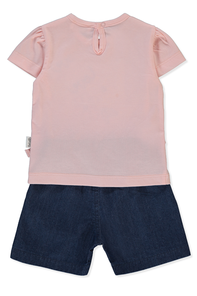 TENCEL ŞORT 2Lİ TAKIM (FLOWER GIRL) LACİVERT