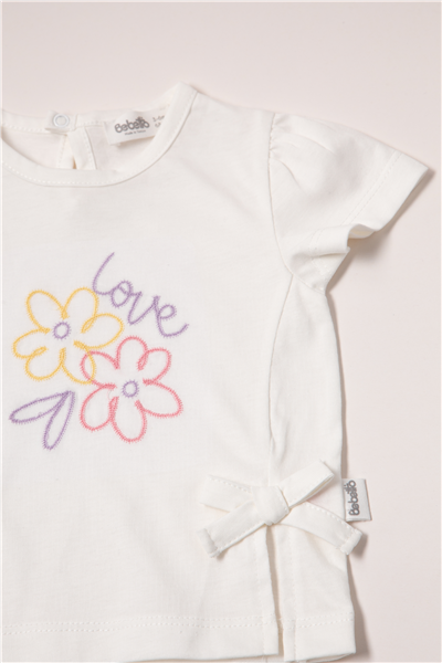 TENCEL ŞORT 2Lİ TAKIM (FLOWER GIRL) MAVİ