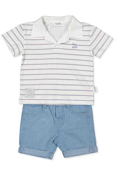 TENCEL ŞORT 2Lİ TAKIM (FREE SPIRIT) MAVİ