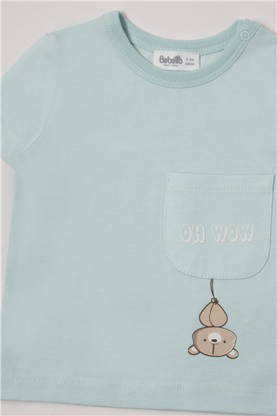 TENCEL ŞORT 2Lİ TAKIM (HELLO) MİNT