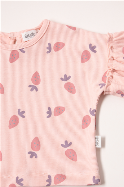 TENCEL ŞORT 2Lİ TAKIM (STRAWBERRY) PEMBE