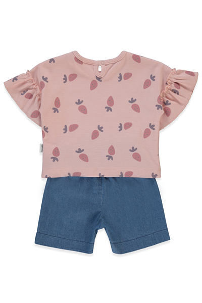 TENCEL ŞORT 2Lİ TAKIM (STRAWBERRY) PEMBE