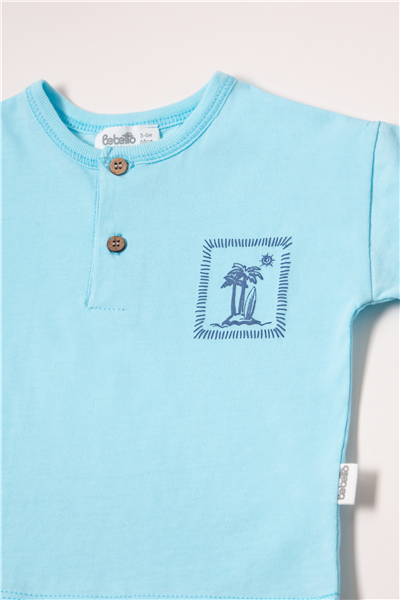 TENCEL ŞORT 2Lİ TAKIM (WAVE POWER) LACİVERT