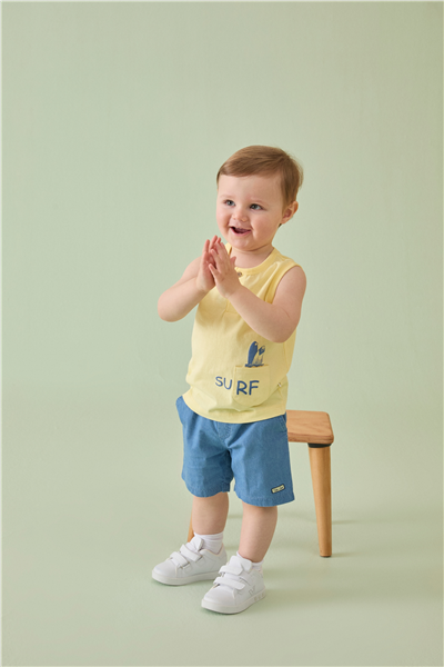 TENCEL ŞORT 2Lİ TAKIM (WAVE POWER) MAVİ