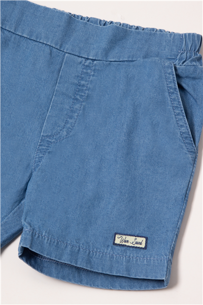 TENCEL ŞORT 2Lİ TAKIM (WAVE POWER) MAVİ