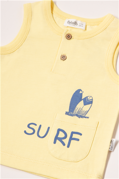 TENCEL ŞORT 2Lİ TAKIM (WAVE POWER) MAVİ