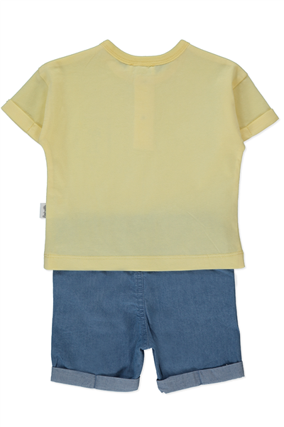 TENCEL ŞORT 2Lİ TAKIM (WAVE POWER) MAVİ