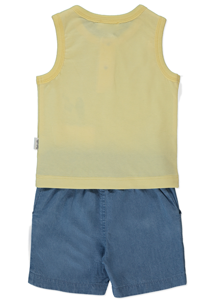 TENCEL ŞORT 2Lİ TAKIM (WAVE POWER) MAVİ