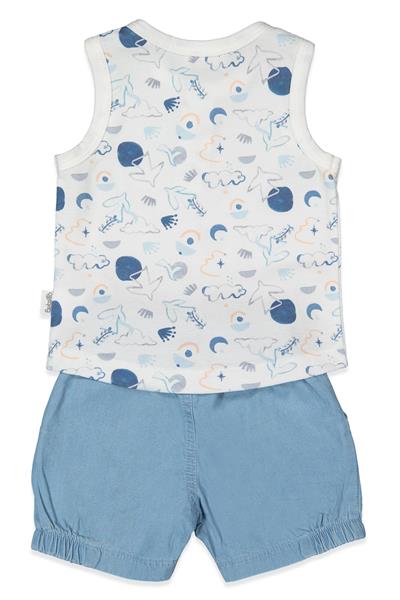 TENCEL ŞORT 3LÜ TAKIM (OUTSIDE THE WORLD) MAVİ