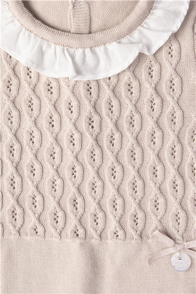 TRİKO GOLF TULUM (BURGU DESEN) EKRU