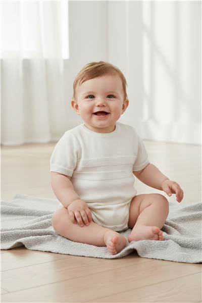 TRİKO GOLF TULUM (ÇİZGİ DESEN) EKRU