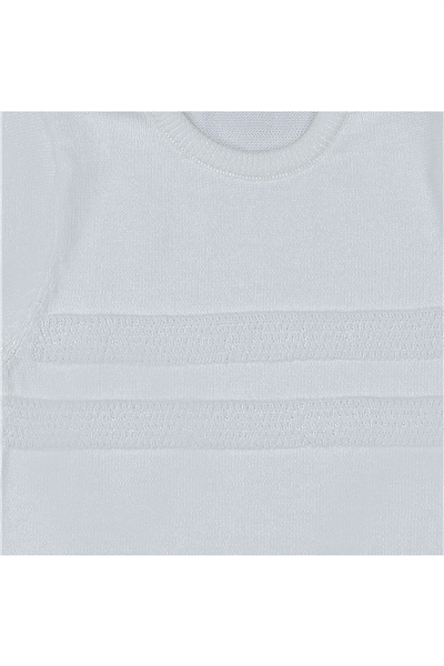 TRİKO GOLF TULUM (ÇİZGİ DESEN) MAVİ