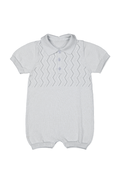 TRİKO GOLF TULUM (ZİKZAK DESEN) GRİ