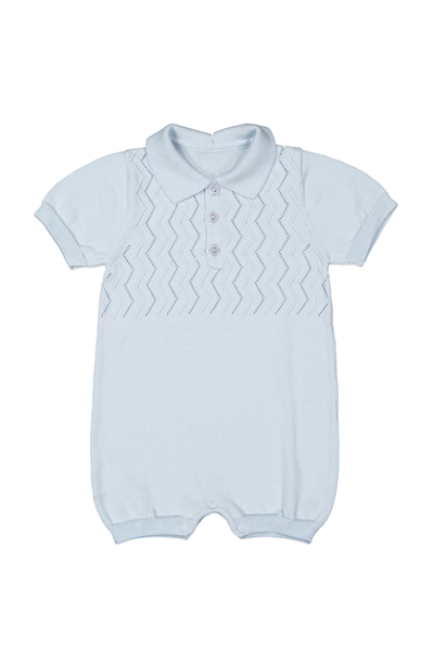 TRİKO GOLF TULUM (ZİKZAK DESEN) MAVİ