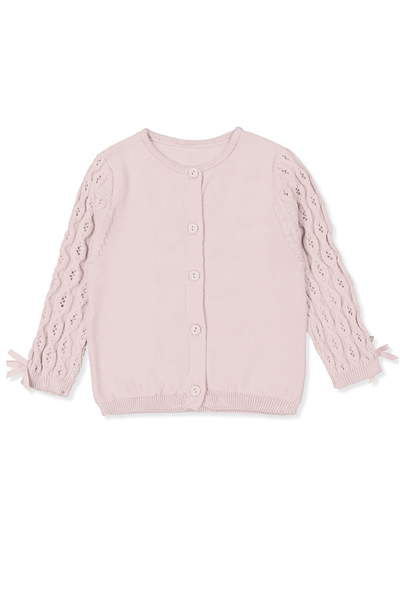 TRİKO HIRKA (BURGU DESEN) PEMBE