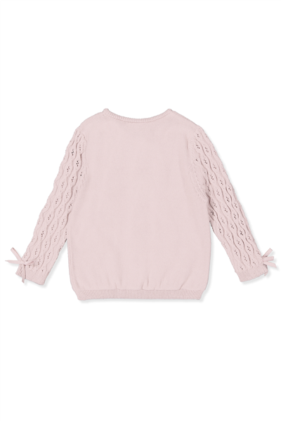 TRİKO HIRKA (BURGU DESEN) PEMBE