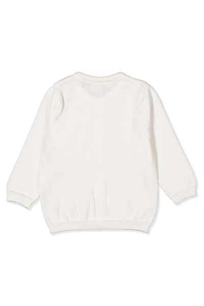 TRİKO HIRKA (ÇİZGİ DESEN) EKRU