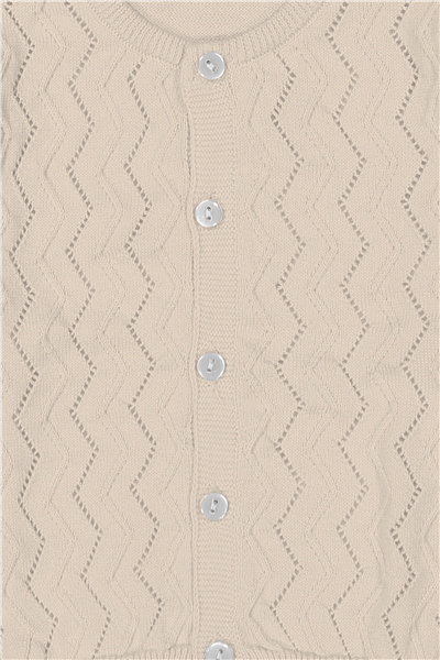 TRİKO HIRKA (ZİKZAK DESEN) EKRU