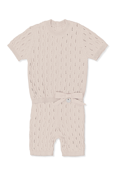 TRİKO ŞORTLU TAKIM (BURGU DESEN) EKRU