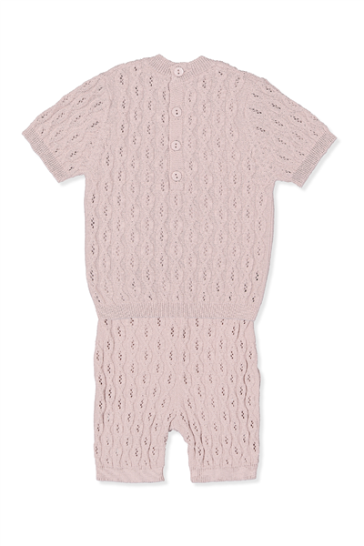 TRİKO ŞORTLU TAKIM (BURGU DESEN) PEMBE