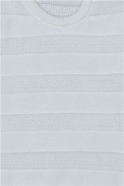 TRİKO ŞORTLU TAKIM (ÇİZGİ DESEN) MAVİ