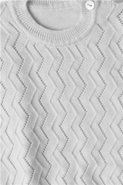 TRİKO ŞORTLU TAKIM (ZİKZAK DESEN) GRİ