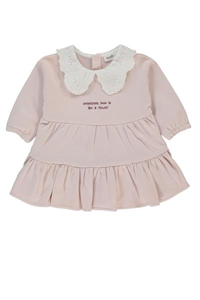 ÜÇ İP ELBİSE (RETRO FLOWER) PUDRA