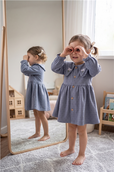 ÜÇ İP ELBİSE (VINTAGE GIRL) LİLA