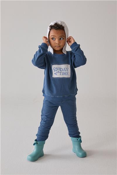 ÜÇ İP KAPŞONLU SWEAT 2Lİ TAKIM (GOOD THINGS) İNDİGO