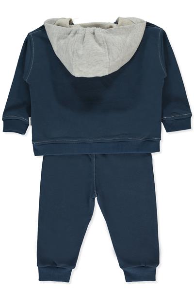 ÜÇ İP KAPŞONLU SWEAT 2Lİ TAKIM (GOOD THINGS) İNDİGO