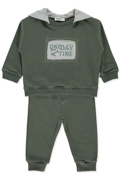 ÜÇ İP KAPŞONLU SWEAT 2Lİ TAKIM (GOOD THINGS) HAKİ