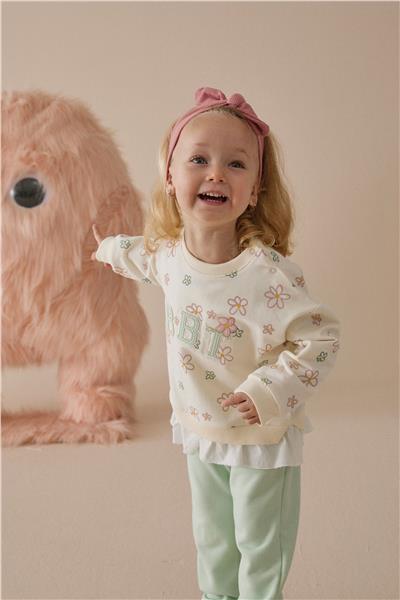 ÜÇ İP PANTOLON 2Lİ TAKIM (BEBETTO GIRL TEAM) MİNT