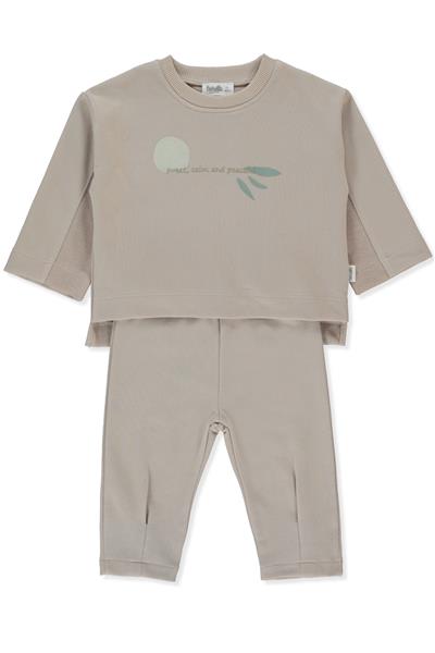 ÜÇ İP SWEAT 2Lİ TAKIM (FEEL) BEJ