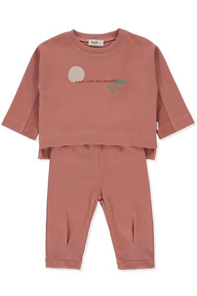 ÜÇ İP SWEAT 2Lİ TAKIM (FEEL) NAR ÇİÇEĞİ
