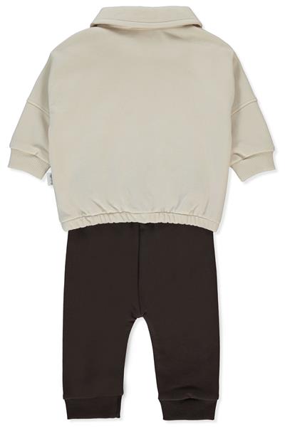 ÜÇ İP SWEAT 2Lİ TAKIM (SELF ENJOY) KAHVERENGİ