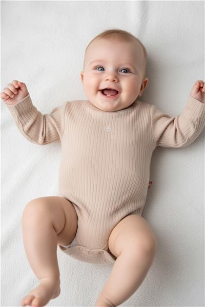 UZUN KOLLU BODY 3LÜ (CUTE BEAR) BEJ