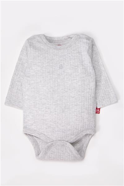UZUN KOLLU BODY 3LÜ (CUTE BEAR) GRİ MELANJ