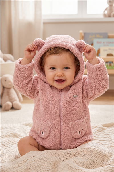 VELSOFT ELYAFLI MONT (TEDDY/26) PEMBE
