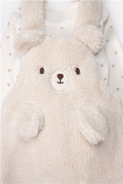 VELSOFT SALOPET 2Lİ TAKIM (TEDDY/26) EKRU