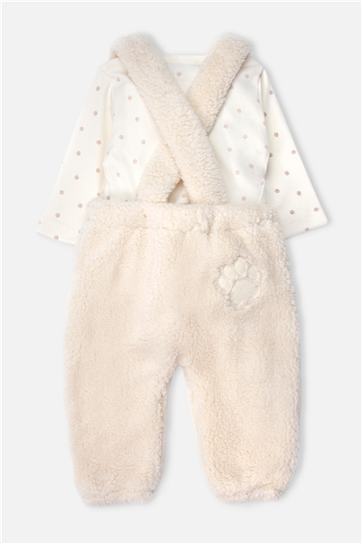VELSOFT SALOPET 2Lİ TAKIM (TEDDY/26) EKRU