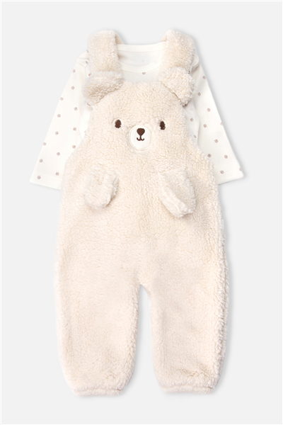 VELSOFT SALOPET 2Lİ TAKIM (TEDDY/26) EKRU