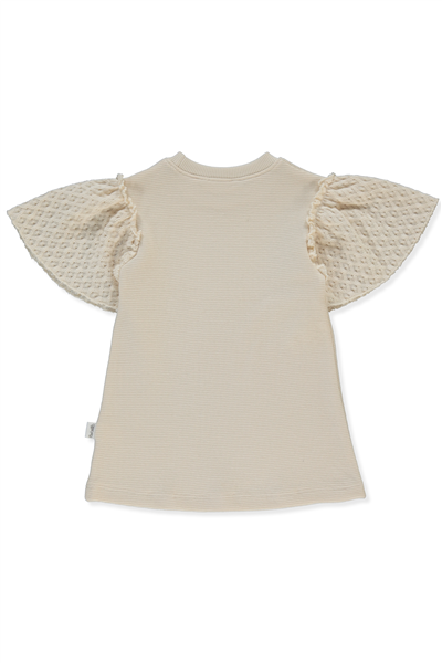 WAFFLE ELBİSE (LACY GIRL) BEJ